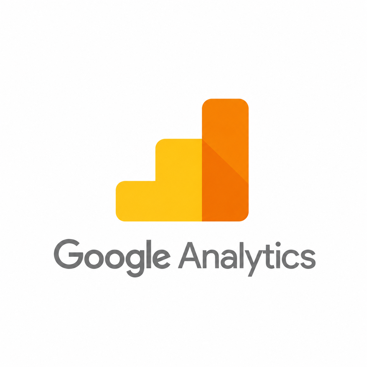 Google Analytics Logo on White